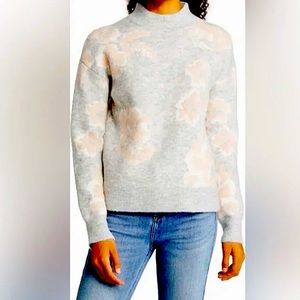 CASLON® Jacquard Mock
Neck Sweater Size L